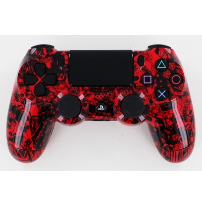 PS4 RED SKULL DESIGN