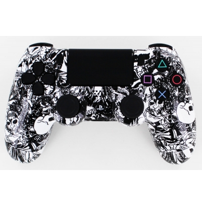 PS4 WHITE SKULL DESIGN